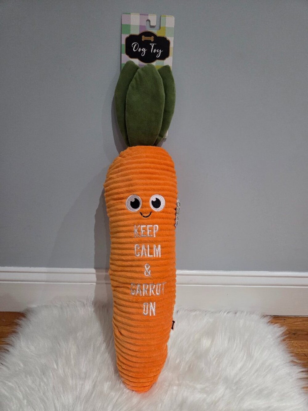 Woof Jumbo Carrot Dog Toy